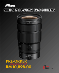 Nikon NIKKOR Z 24-70mm F2.8 S II Lens (Nikon Z) (Pre-Order)